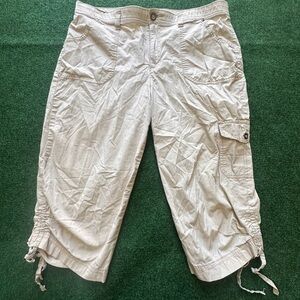 Laura Scott Men's Cream Cargo Shorts